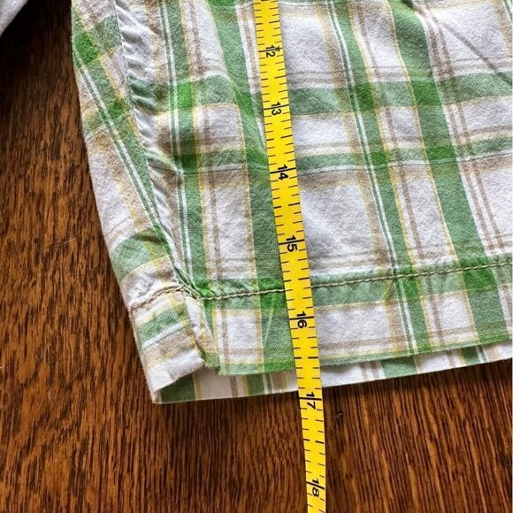 Aeropostale Green White Tan Stripe Shorts Size 3/4 - Picture 6 of 6